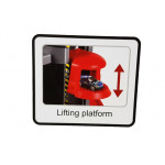 Garáž 5-úrovňová na batérie + výťah - čierno-červená